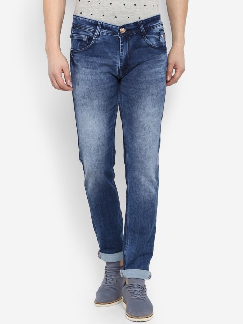 

Routeen Men Blue Slim Fit Mid-Rise Clean Look Stretchable Jeans