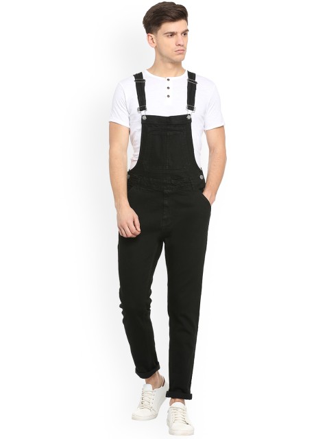 

People Men Black Regular Fit Mid-Rise Clean Look Jeans
