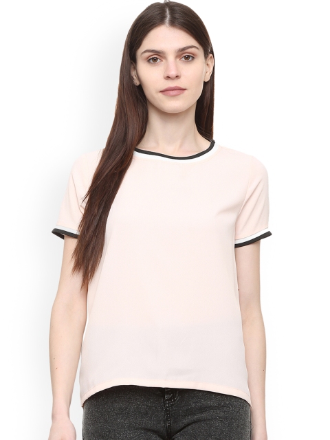 

People Women Pink Solid Top