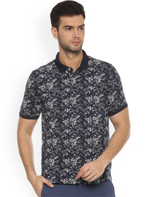 

Van Heusen Sport Men Navy Blue & White Printed Polo Collar T-shirt