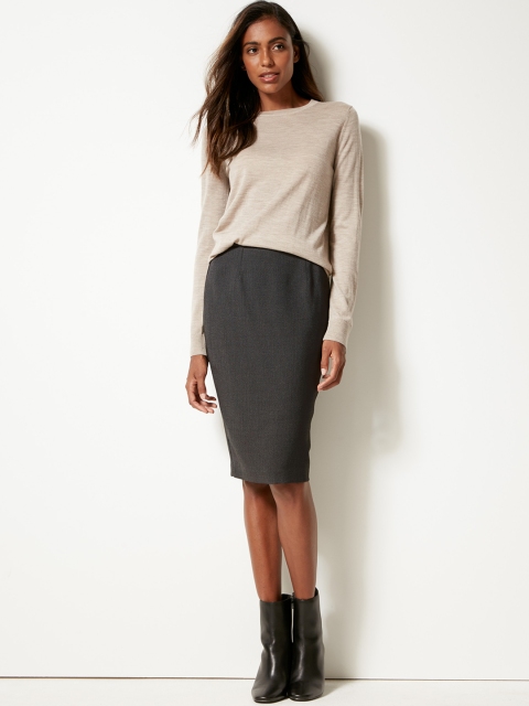 

Marks & Spencers Women Pencil Skirt, Charcoal