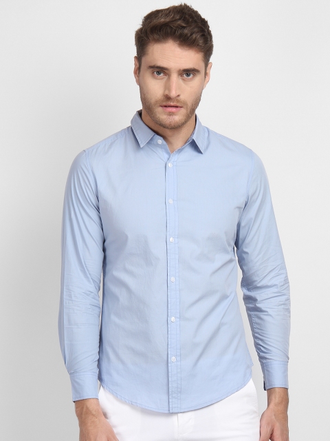

LA LOFT Men Blue Regular Fit Solid Casual Shirt