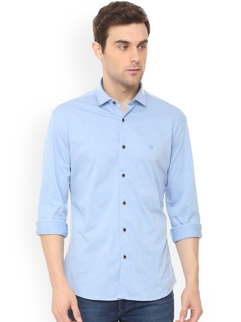 

Van Heusen Sport Men Blue Slim Fit Solid Casual Shirt