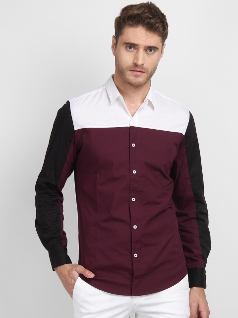 

LA LOFT Men Multicoloured Regular Fit Colourblocked Casual Shirt, Multi