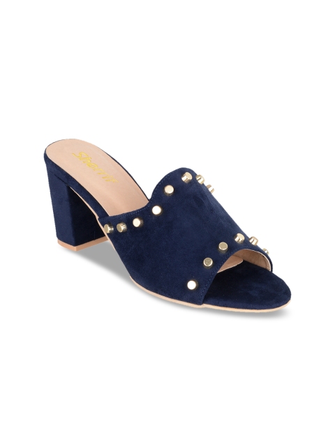 

Sherrif Shoes Women Blue Solid Peep Toes