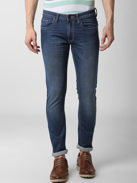 

Peter England Casuals Men Blue Slim Fit Mid-Rise Clean Look Stretchable Jeans