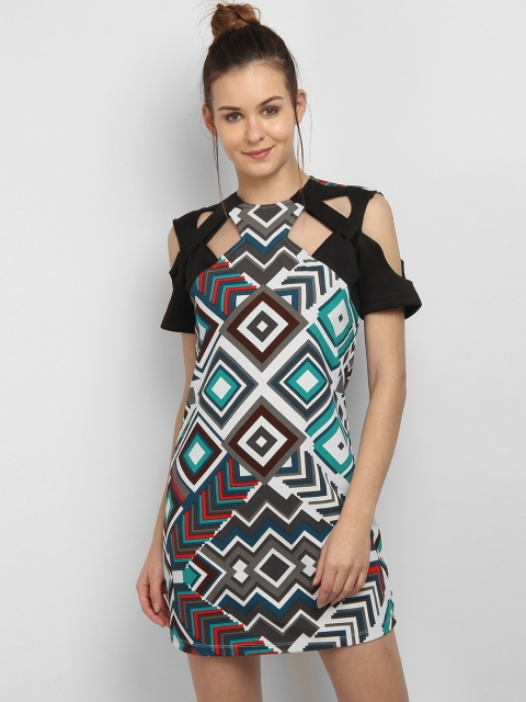 

LA LOFT Women Multicoloured Printed Sheath Dress, Multi