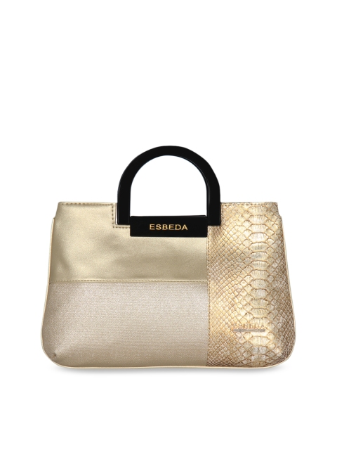 

ESBEDA Gold-Toned Textured Handheld Bag