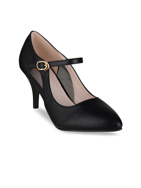 

SHUZ TOUCH Women Black Solid Pumps