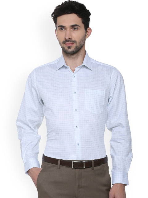 

Van Heusen Men Blue Regular Fit Checked Formal Shirt