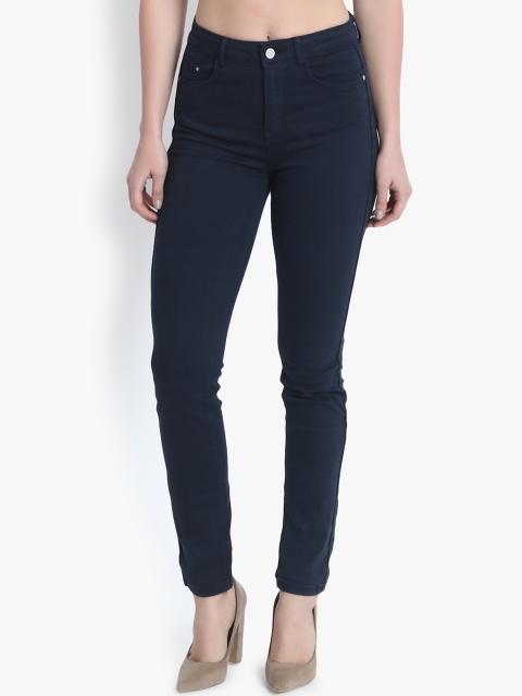 

Kotty Women Navy Blue Skinny Fit High-Rise Clean Look Stretchable Jeans