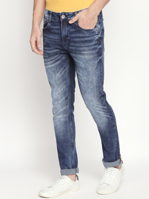 

SF JEANS by Pantaloons Men Navy Blue Slim Fit Mid-Rise Clean Look Jeans