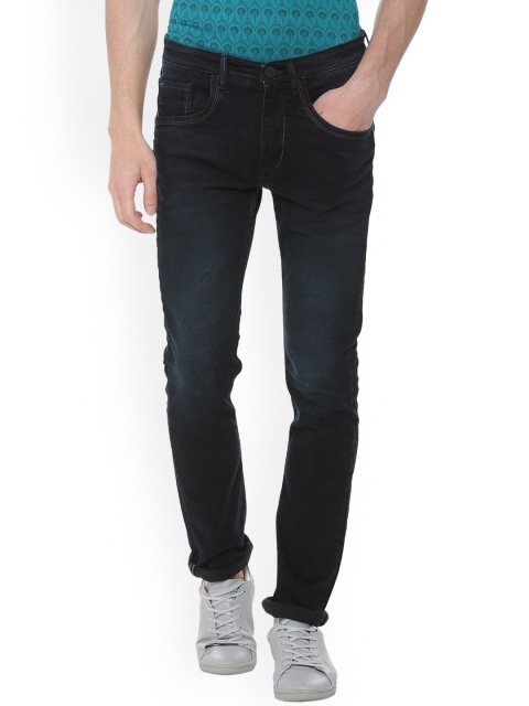 

V Dot Men Blue Slim Fit Mid-Rise Clean Look Stretchable Jeans