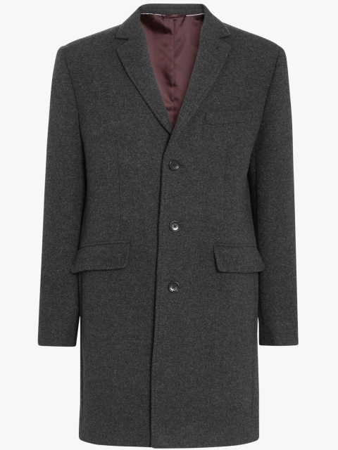 

next Men Charcoal Grey Long Coat