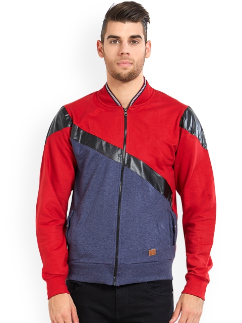 

Maniac Men Red Colourblocked Windcheater and Water Resistant Bomber