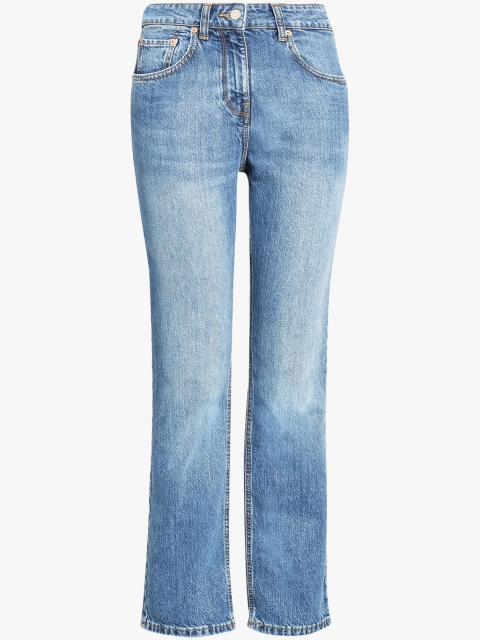 

next High Waist Straight Jeans, Blue