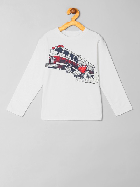 

GAP Boys White Printed T-Shirt