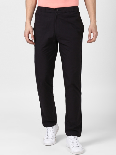 

Monte Carlo Men Black Solid Track Pants