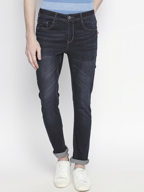 

SF JEANS by Pantaloons Men Navy Blue Skinny Fit Mid-Rise Clean Look Jeans