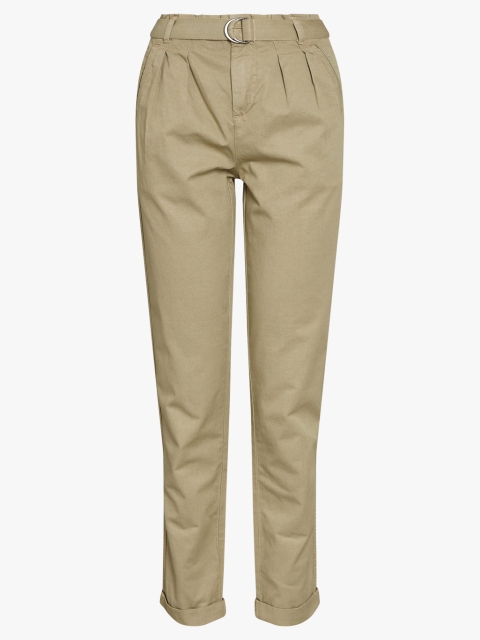 

next Women Khaki Solid Chinos