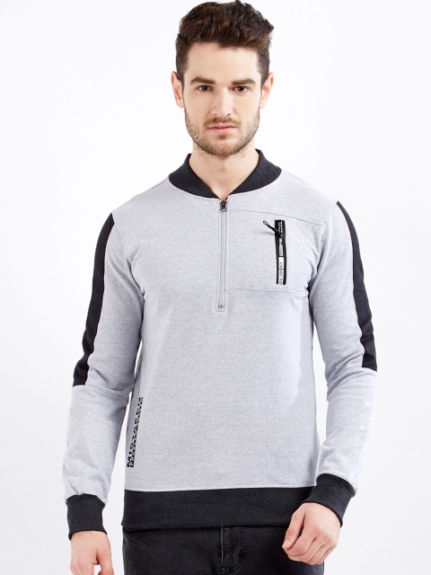 

Maniac Men Grey Colourblocked Windcheater and Water Resistant Bomber