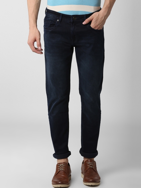 

Peter England Casuals Men Navy Blue Skinny Fit Mid-Rise Clean Look Stretchable Jeans