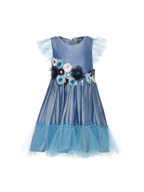 

A Little Fable Girls Navy Blue Shortcake Dress
