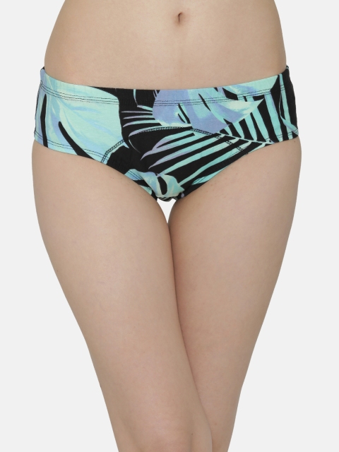 

Clovia Women Green & Black Printed Briefs PN2986P11XL