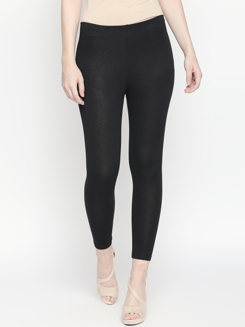 

Rangmanch by Pantaloons Women Black Slim Fit Ankle-Length Leggings