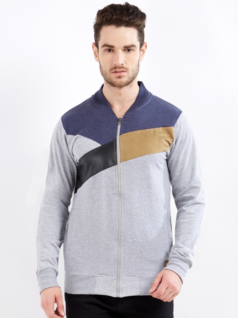 

Maniac Men Grey Colourblocked Windcheater and Water Resistant Bomber