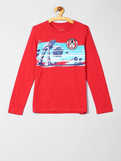 

GAP Boys Red Printed T-shirt