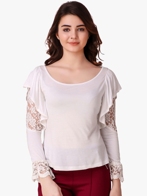 

Texco Women Off-White Solid Top