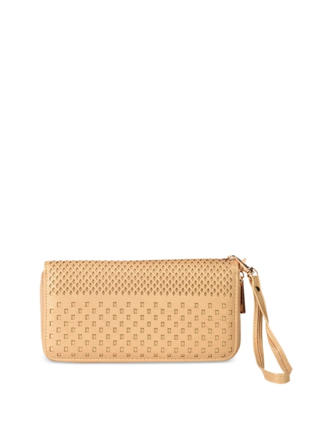 

Diana Korr Women Gold-Toned Solid Zip Around Wallet