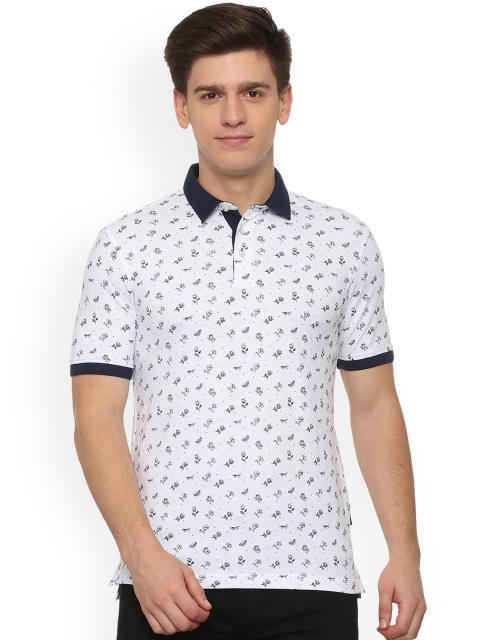 

Van Heusen Sport Men White Printed Polo Collar T-shirt