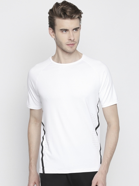 

Ajile by Pantaloons Men White Solid Slim Fit Round Neck T-shirt