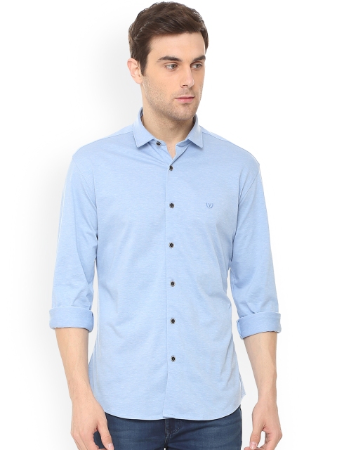 

Van Heusen Sport Men Blue Slim Fit Solid Casual Shirt