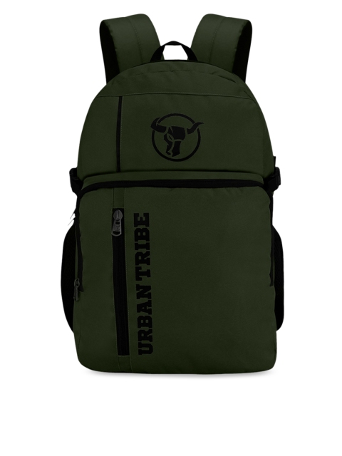 

URBAN TRIBE Unisex Olive Green Solid Backpack