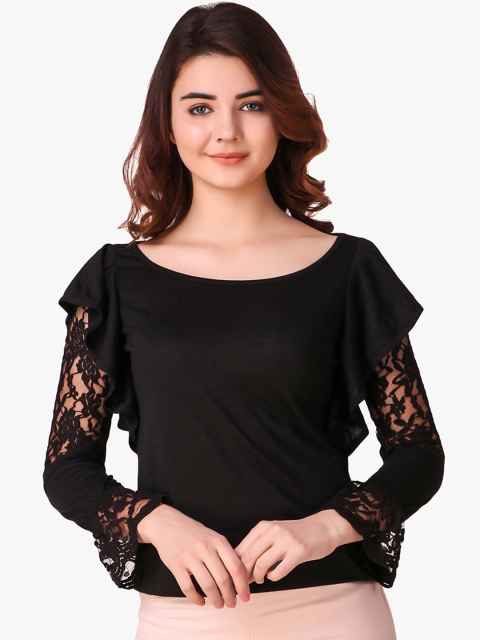 

Texco Women Black Solid Top