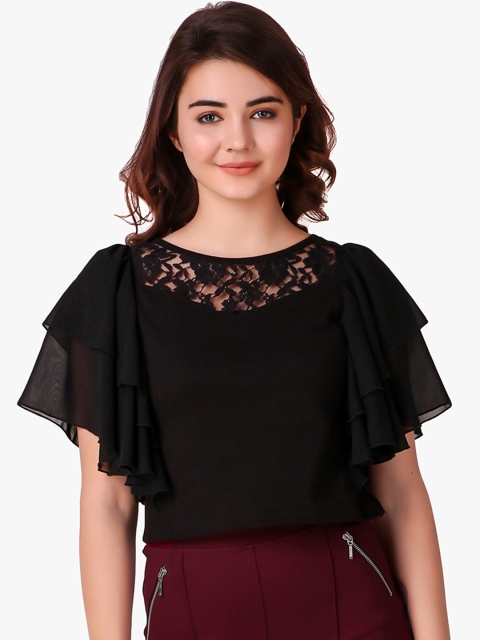 

Texco Women Black Solid Top
