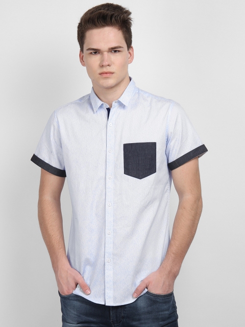 

LA LOFT Men Blue Regular Fit Printed Casual Shirt