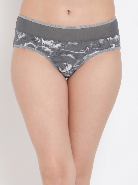 

Clovia Women Grey Printed Hipster Briefs PN3069P05XL