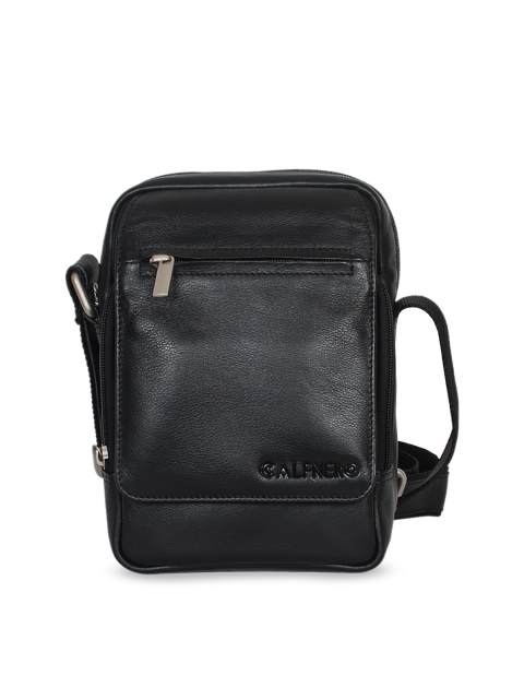 

CALFNERO Men Black Solid Messenger Bag