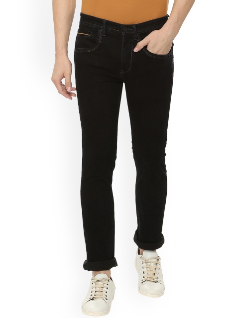 

V Dot Men Black Slim Fit Mid-Rise Clean Look Jeans