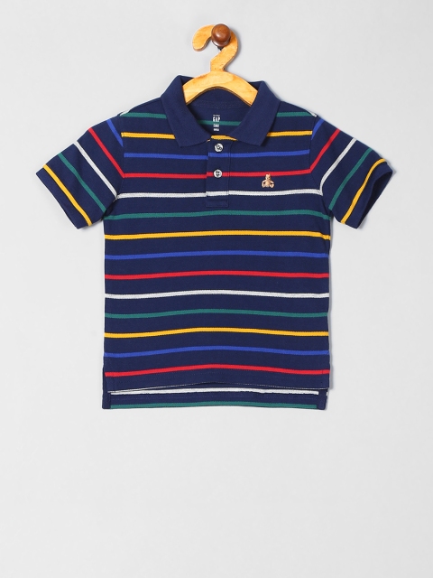 

GAP Boys Blue Striped T-shirt