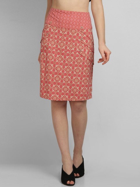

LA LOFT Women Pink Straight Skirt