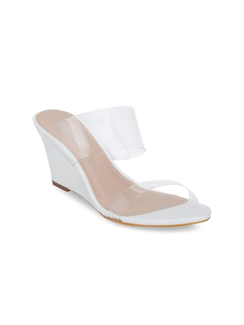 

Truffle Collection Women White Solid Sandals