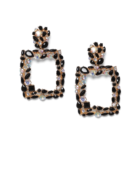 

Kazo Multicoloured Gold-Plated Geometric Drop Earrings, Multi