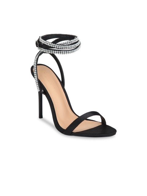 

Truffle Collection Women Black Embellished Sandals