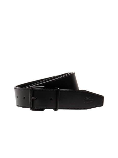 

Lacoste Men Black Solid Leather Belt