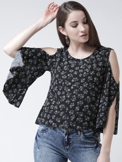 

The Vanca Women Black Printed Top